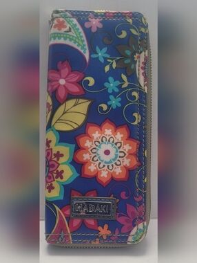 Haraki Floral Zip Wallet in Bold Colors